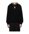 Jw Anderson Half Zipper Shirt In Black