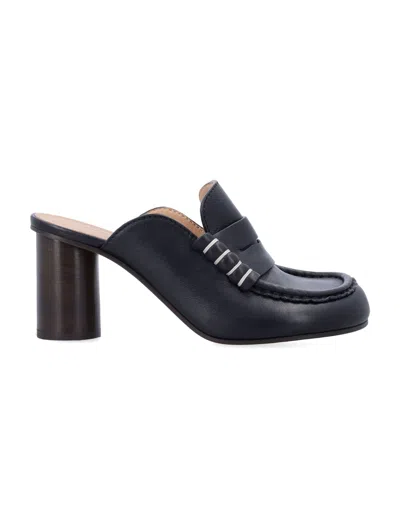 Jw Anderson Black Heeled Loafer Mule