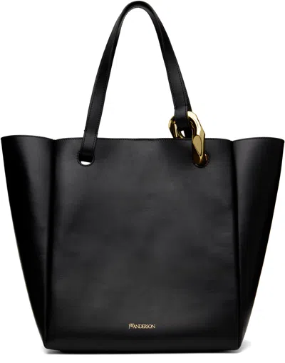 Jw Anderson Black Jwa Corner Tote In 999