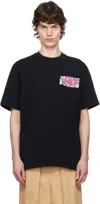 Jw Anderson Jwa Lace Trim T-shirt In 999