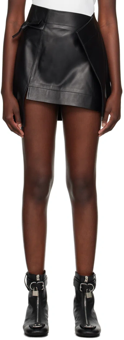 Jw Anderson Wrap Mini Skirt In 999 Black