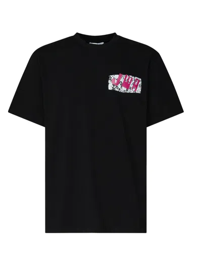 Jw Anderson Black Lace Effect T Shirt