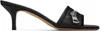 Jw Anderson Black Leather Biker Heeled Sandals In Black