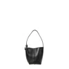 Jw Anderson Black Leather Bucket Bag In Black
