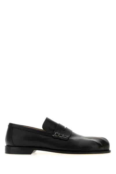 Jw Anderson Men Black Leather Paw Loafers