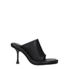 Jw Anderson Woman Sandals Black Size 10 Soft Leather