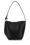 Jw Anderson Borsa A Secchiello Jwa Corner Piccola In Pelle Nera Donna