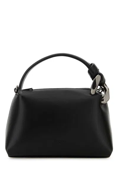 Jw Anderson Black Leather Small Jwa Corner Handbag