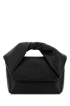 Jw Anderson Black Leather Small Twister Handbag In Black