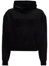 Jw Anderson Logo-embroidered Organic Cotton Hoodie In Black