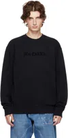 Jw Anderson J. W. Anderson Black Sweatshirt With Unique Embroidery In Black