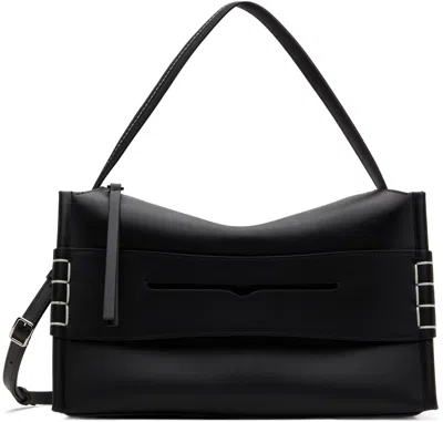 Jw Anderson Black Medium Loafer Bag In 999 Black