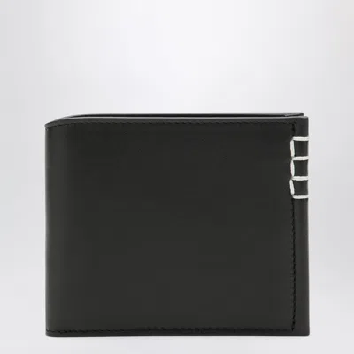 Jw Anderson Black Mini Loafer Bifold Wallet In Purple