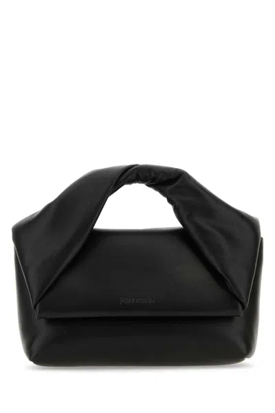 Jw Anderson Black Nappa Leather Midi Twister Handbag
