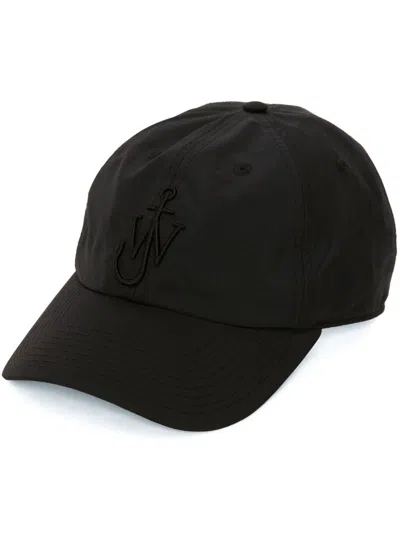 Jw Anderson Black Nylon Blend Baseball Cap