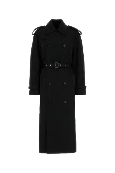 Jw Anderson Black Nylon Trench Coat