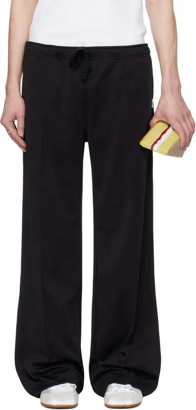 Jw Anderson Black Pintuck Track Pants In 999