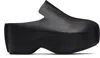 Jw Anderson Black Platform Clogs In Black