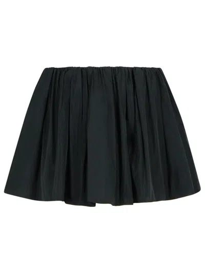 JW ANDERSON JW ANDERSON BLACK POLYESTER SHORTS SKIRT