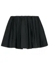 Jw Anderson Black Polyester Shorts Skirt Women In Black