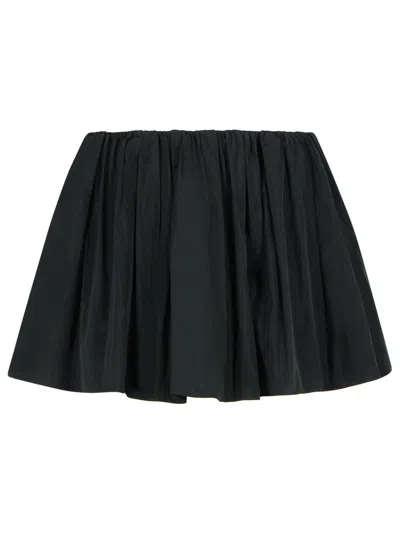 Jw Anderson Black Polyester Shorts Skirt Women