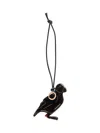 Jw Anderson Black Puffin Solid Charm In Black