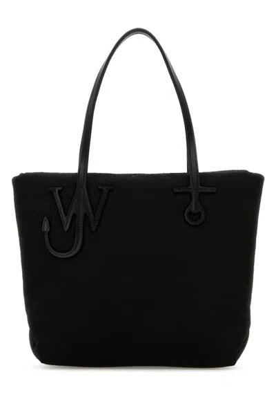 JW ANDERSON BLACK PUFFY ANCHOR TOTE BAG