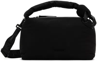 Jw Anderson Black Puffy Corner Bag In 999 Black