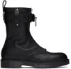 Jw Anderson Black Punk Boots In 18100-001-black