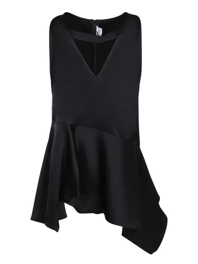 JW ANDERSON BLACK SATIN TOP