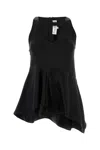 Jw Anderson J.w. Anderson Black Satin Top In Default Title