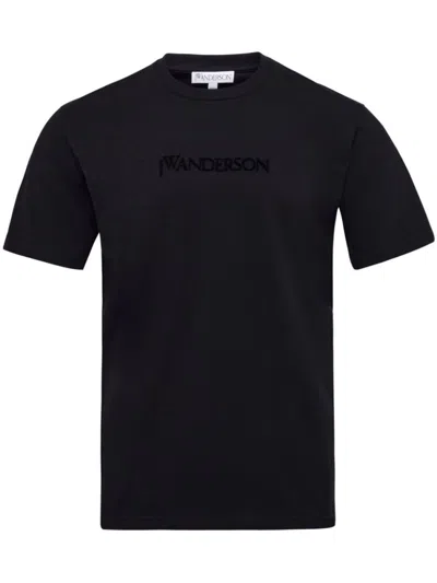 JW ANDERSON BLACK SHORT SLEEVE T-SHIRT