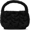 Jw Anderson J. W. Anderson Small Cable Knit Bag In 999 Black