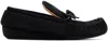 JW ANDERSON BLACK SUEDE MOC LOAFERS