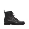 Jw Anderson Lace-up Leather Boots In Black