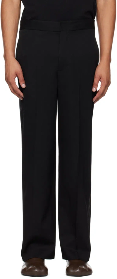 Jw Anderson Black Tuxedo Trousers In 999 Black