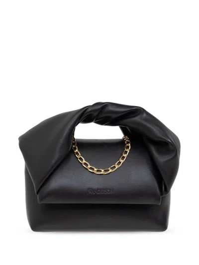 Jw Anderson Black Twister Small Shoulder Bag