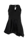 Jw Anderson J.w. Anderson Black Satin Top In Black