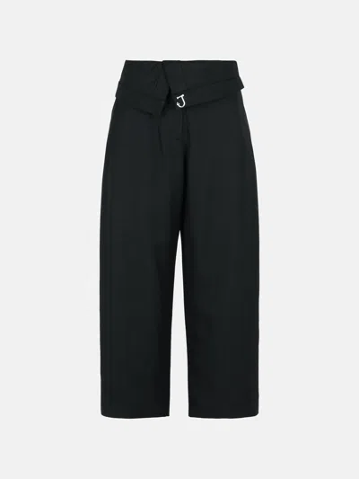 Jw Anderson Black Viscose Trousers