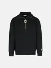 Jw Anderson Black Wool Blend Turtleneck Sweater In Black