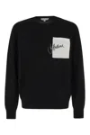 Jw Anderson Black Embroidered Sweater In Black