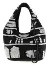 Jw Anderson J. W. Anderson Textured Hobo Bag With Striking Black In Multi