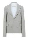 Jw Anderson Double Breasted Tailored Jacket Structured Shoulders In Gray