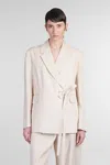 Jw Anderson Blazer In Beige Viscose In Beige