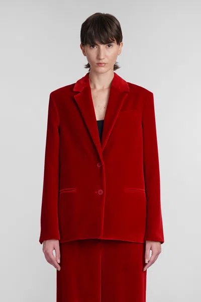 JW ANDERSON BLAZER IN RED COTTON