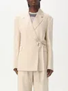 Jw Anderson Blazer In Beige Viscose In Beige