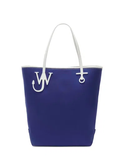 Jw Anderson Blue And White Tote Bag For Women | Spring/summer 2024 Collection