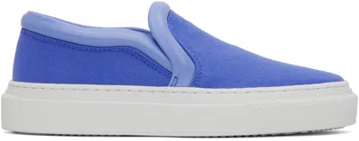 Jw Anderson Blue Bumper-tube Slip-on Sneakers In 791 Blue