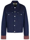 Jw Anderson Cotton Jacket Featuring Chest Pockets In Blue