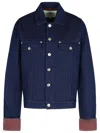 Jw Anderson Cotton Jacket Featuring Chest Pockets In Blue